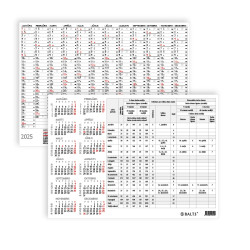 Calendar Simple A4 2024, Balts
