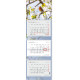Wall Calendar Trio plus, Balts