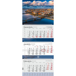 Wall Calendar Standart Rīga, Balts