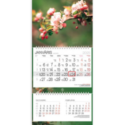 Wall Calendar Solo Ziedi, Balts
