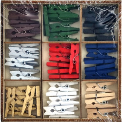 Mini Clothespins 54pcs., Craft Sensations