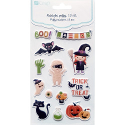 Puffy Stickers Halloween 13pcs., DP Craft