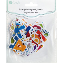 Vinyl Stickers Joyful Alphabet 50 pcs., DP Craft
