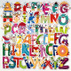 Vinyl Stickers Joyful Alphabet 50 pcs., DP Craft
