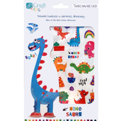 Tumsā spīdoši tetovējumi Dinozauri, DP Craft
