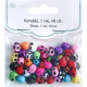 Acrylic Beads Skulls 1cm 48pcs., DP Craft
