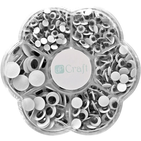 Self-adhesive Wiggle Eyes Set 500pcs., DP Craft