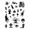 Tetovējumi Halovīns Black & White 23gab., DP Craft