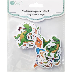 Vinyl Stickers Dinosaurs 50pcs., DP Craft