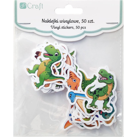 Vinyl Stickers Dinosaurs 50pcs., DP Craft