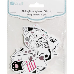 Vinyl Stickers Cats 50pcs., DP Craft