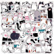 Vinyl Stickers Cats 50pcs., DP Craft