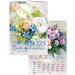 Wall Calendar Flowers, Timer