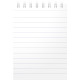 Notepad Floral A7 70 Sheets Ruled, Oxford