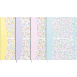 Notebook Floral A5 80 Sheets Squared, Oxford