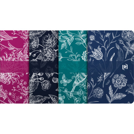 OXFORD Romance 9x14cm Soft Card Cover Stapled Notebook 30 Sheets