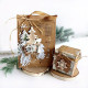Adhesive Wooden Snowflakes 3x3cm 16pcs, DP Craft