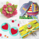 Coloured Felt A4 Basic 5pcs., DP Craft
