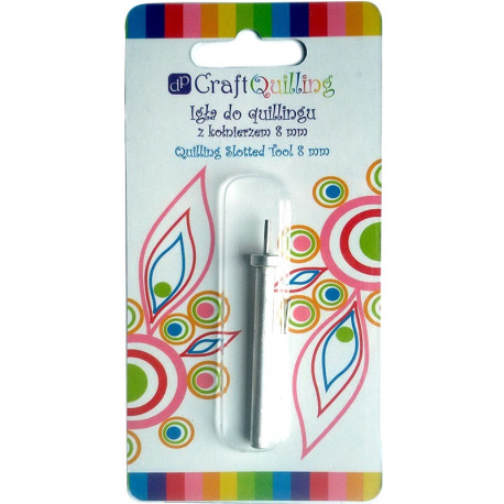 Slotted Quilling Tool with Collar 8mm, DP Craft