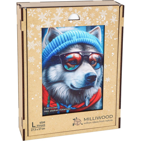 Wooden Puzzle Alec Alaskan Malamute 316pcs., Milliwood