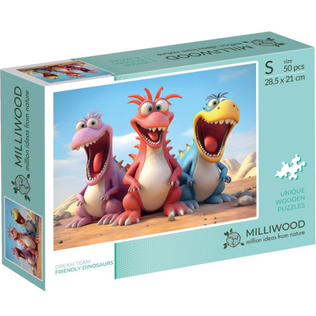 Puzzle Friendly Dinosaurs 50pcs., Milliwood
