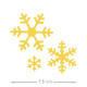 Paper and Foam Craft Punch Snowflakes 7.5cm, DP Craft
