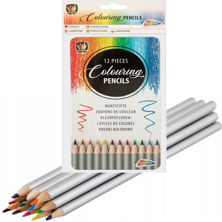 Krāsainie zīmuļi Moxy 12gab., Creative Craft