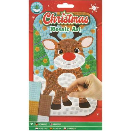 Xmas Mosaic Art Reindeer A5, Creative Craft Group