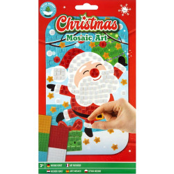 Xmas Mosaic Art Santa A5, Creative Craft Group