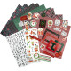 Paper Craft Set Xmas 37pcs., Creative Craft