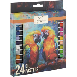 Eļļas pasteļu krītiņi 24gab., Nassau Fine Art