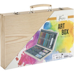 Radošais komplekts koka kastē 79gab., Nassau Fine Art