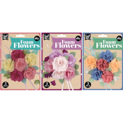Foam Flowers 3pcs., Creative Craft