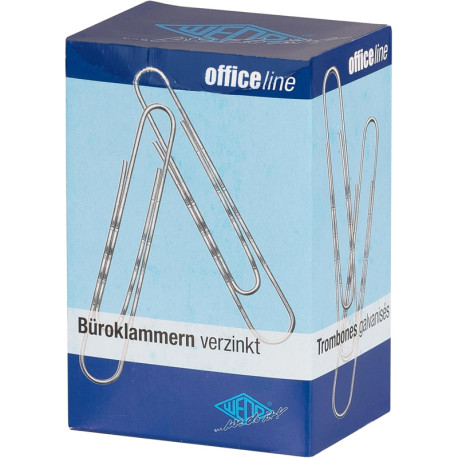 Paper Clips 77mm 100pcs. OfficeLine, Wedo