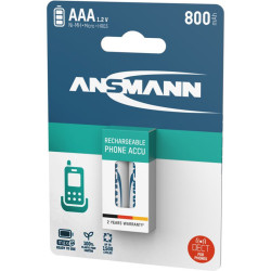Akumulatoru baterijas AAA 800 Phone 2gab., Ansmann