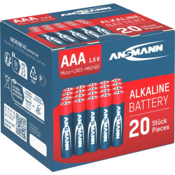 Alkaline Battery AAA / LR03 1.5V 20 pcs. box, Ansmann