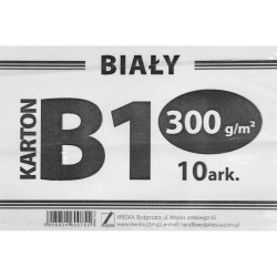 White Cardboard B1 300g/m², Kreska