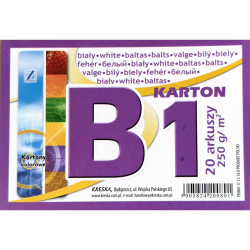 Balts kartons B1 250g/m², Kreska