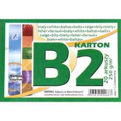 Balts kartons B2 270g/m², Kreska