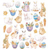 Stickers Easter Eggs and Bunnies 28pcs., DP Craft