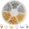 Jewelry Making Findings Kit 500pcs Silver & Gold, DP Craft