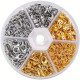 Jewelry Making Findings Kit 500pcs Silver & Gold, DP Craft