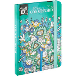 Colouring Book Flowers A6 100 Designs, ID Craft