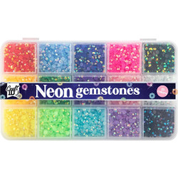 Neon Gemstones 15 Colors, Craft ID