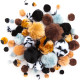Filca bumbiņas Animal Prints 56gab., DP Craft