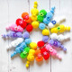 Assorted Plush Pompons 5cm 30pcs., DP Craft