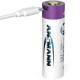 Li-Ion battery 21700 5000 mAh with USB type C charging socket, Ansmann