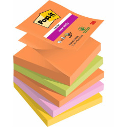 Post-it® Super Sticky Z-Notes Boost Colours 76x76mm 90 Sheets