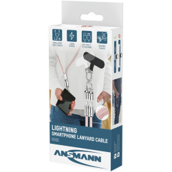 Lanyard Cable USB type C to USB type C 120cm, Ansmann
