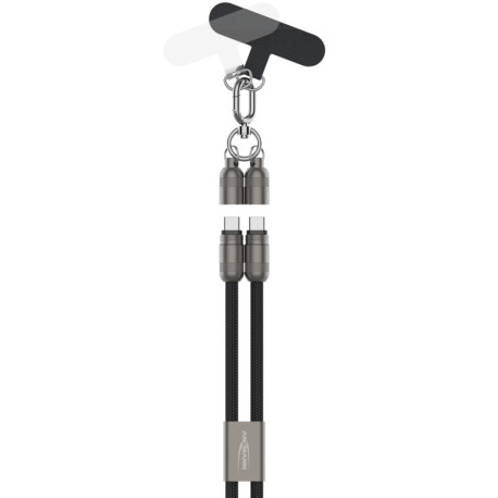 Lanyard Cable USB type C to USB type C 120cm, Ansmann